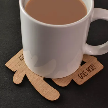 Personalised Tea Goes Here Coaster