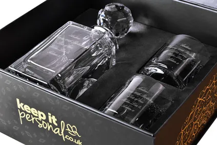 Personalised Luxury Whisky Decanter Gift Set