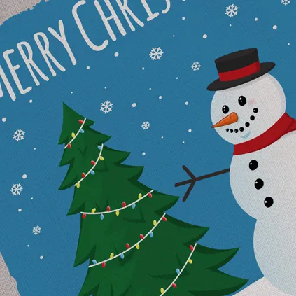 Personalised Christmas Santa Sack - Snowman