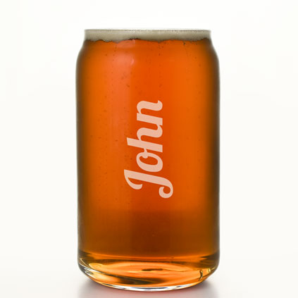 Personalised Beer Can Glass Any Name