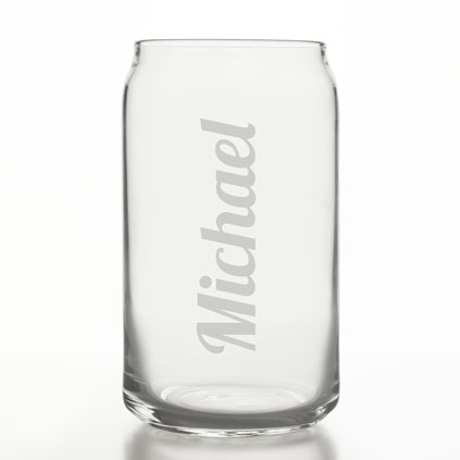 Personalised Beer Can Glass Any Name