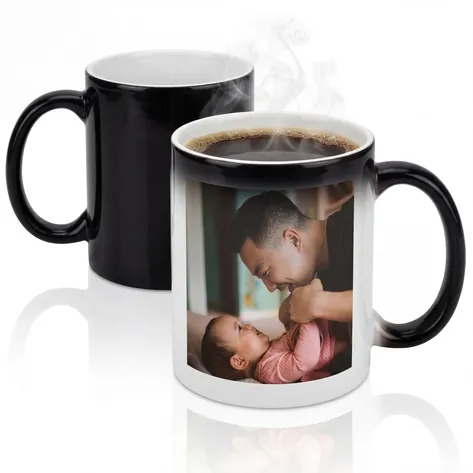 Personalised Heat Change Mug - Photo Upload And Message