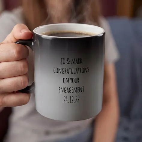 Personalised Heat Change Mug - Photo Upload And Message