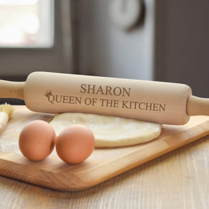 Personalised Rolling Pin - Queen Of The Kitchen