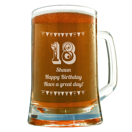 Personalised 18th Birthday Tankard