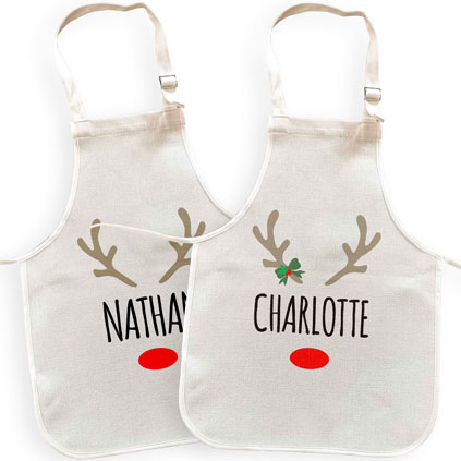 Personalised Rudolph Childrens Apron Choose Design