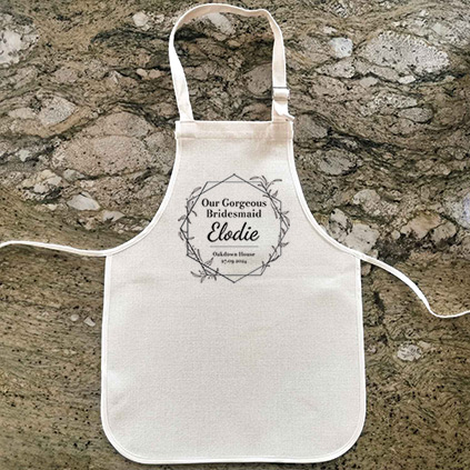 Personalised Wedding Child's Bridesmaid/Pageboy/Flowergirl Apron