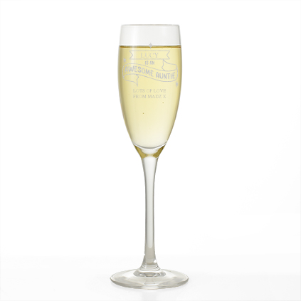 Personalised Awesome Auntie Grand Flute