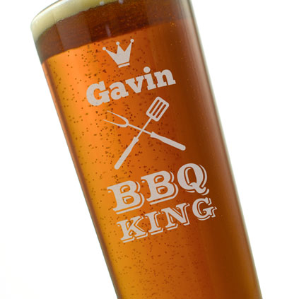 King Of The BBQ Pint Glass