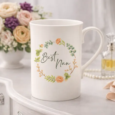 Personalised Bone China Mug Best Nan