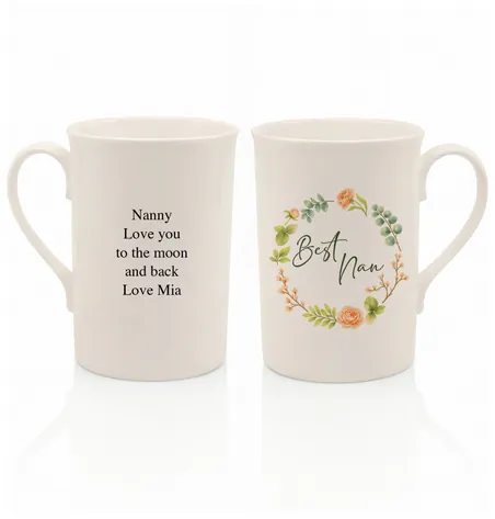 Personalised Bone China Mug Best Nan
