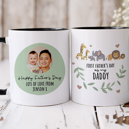 Personalised First Father's Day As My Daddy Mug