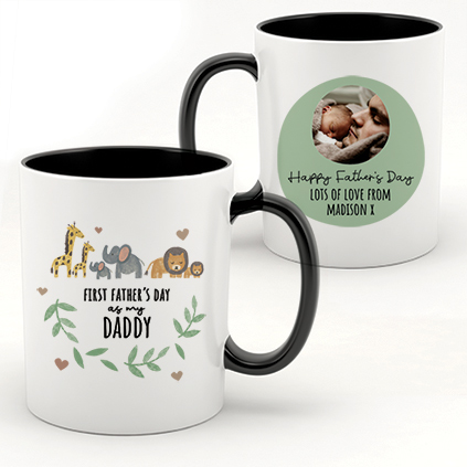 Personalised First Father's Day As My Daddy Mug