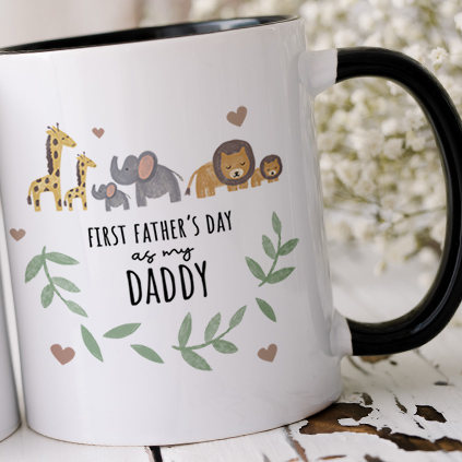 Personalised First Father's Day As My Daddy Mug