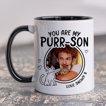 Personalised You Are My Purr-son Mug