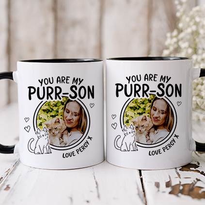Personalised You Are My Purr-son Mug