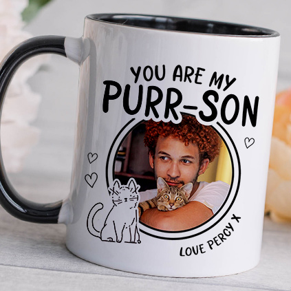 Personalised You Are My Purr-son Mug