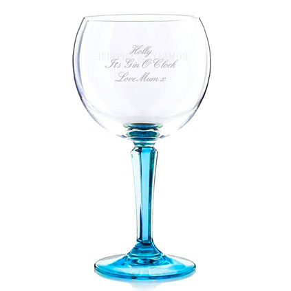 Personalised Bombay Sapphire Gin Glass