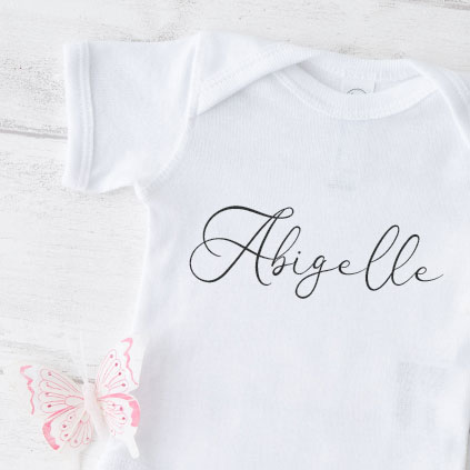 Personalised Baby Grow Any Name