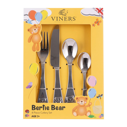 Personalised Childrens Cutlery Viners Bertie Bear