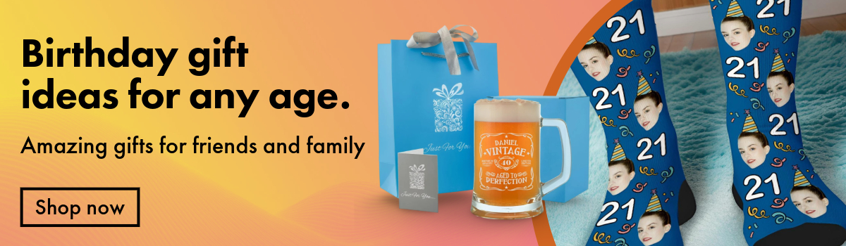 Personalised Birthday Gifts For Every Age