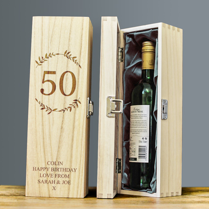 Personalised Happy Birthday Wine Box
