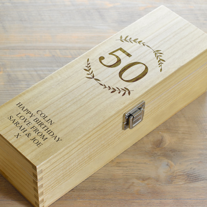Personalised Happy Birthday Wine Box