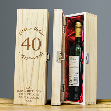 Personalised Happy Birthday Wine Box