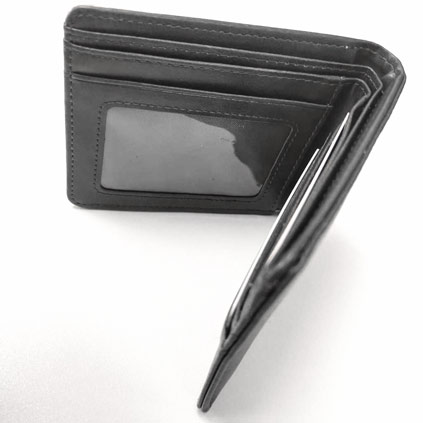 Personalised Photo Upload Mens Wallet Black