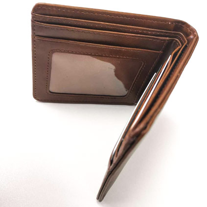 Personalised Photo Upload Mens Wallet Brown