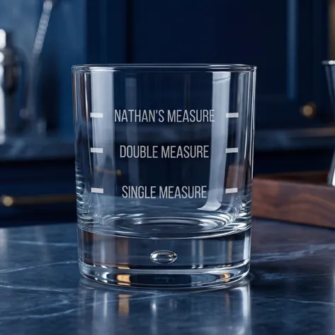 Personalised Drinks Measure Whisky Glass
