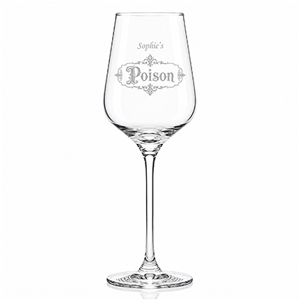 Personalised Poison Wine Glass