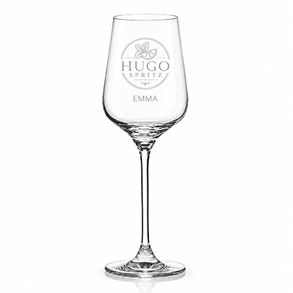 Personalised Hugo Spritz Glass