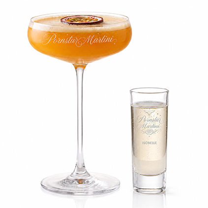 Pornstar Martini Personalised Shot Glass Set