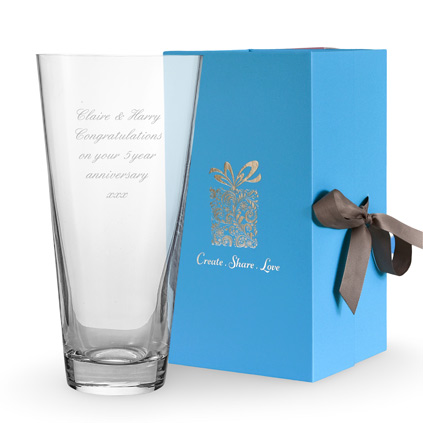 Personalised Classic Conical Vase