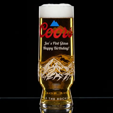 Personalised Coors Pint Glass