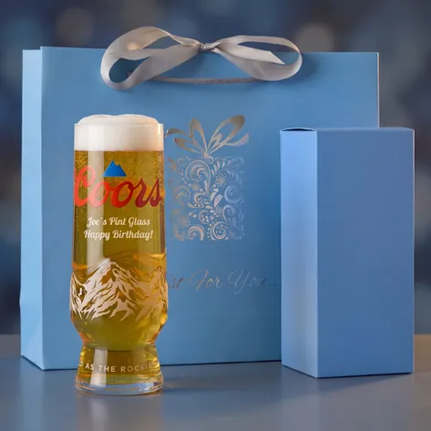 Personalised Coors Pint Glass