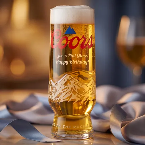 Personalised Coors Pint Glass