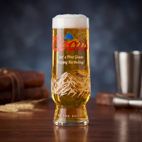 Personalised Coors Pint Glass