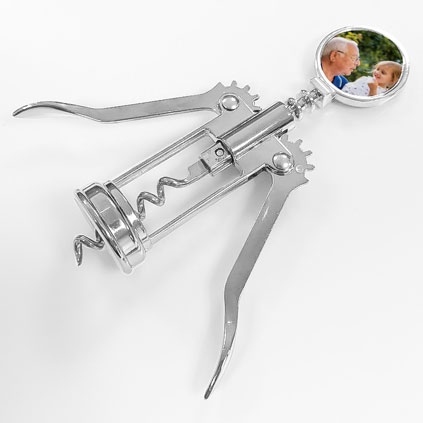 Personalised Double Photo Corkscrew Bottle Opener