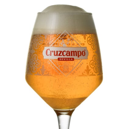 Personalised Cruzcampo Pint Glass
