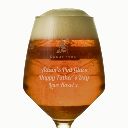 Personalised Cruzcampo Pint Glass