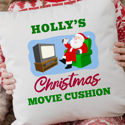 Personalised Christmas Movie Cushion