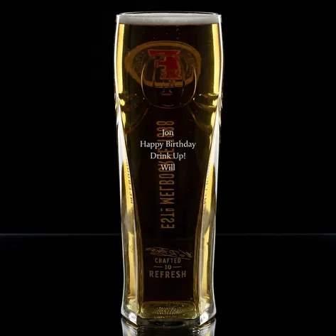 Personalised Fosters Glass
