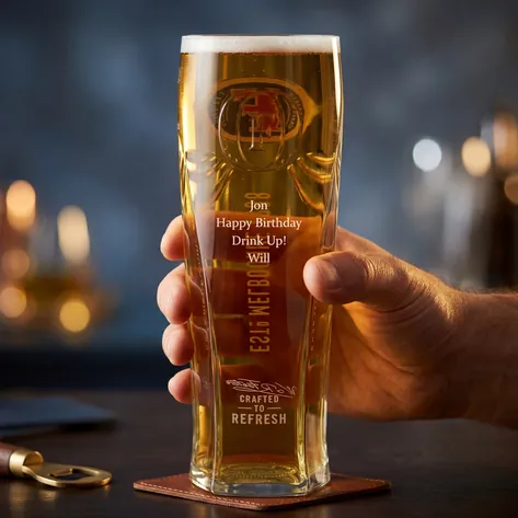 Personalised Fosters Glass
