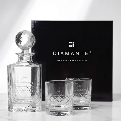 Personalised Heavyweight Buckingham Decanter Set