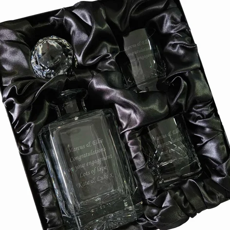 Personalised Heavyweight Buckingham Decanter Set