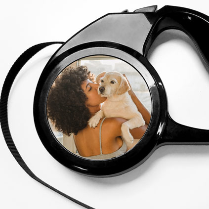 Personalised Retractable Dog Lead Photo Upload For Small And Medium Dogs