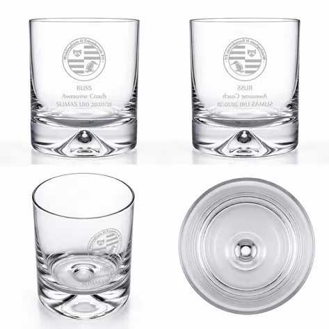 Logo Engraved Personalised Premium Dartington Whiskey Glass