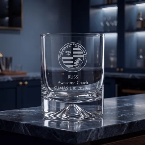 Logo Engraved Personalised Premium Dartington Whiskey Glass